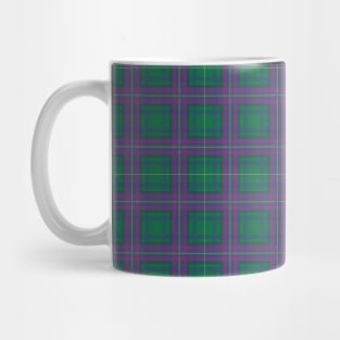 Blue Green and Purple Tartan Plaid Pattern Mug